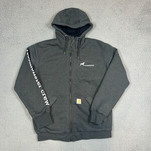 Carhartt Men's Thermal Lined Full Zip Hoodie Jacket‎ Size Small Gray Rossmonster